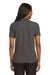 Port Authority L500 Womens Silk Touch Wrinkle Resistant Short Sleeve Polo Shirt Heather Charcoal Grey Model Back