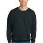 Comfort Colors Mens Garment Dyed Fleece Crewneck Sweatshirt - Black