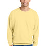 Comfort Colors Mens Garment Dyed Fleece Crewneck Sweatshirt - Butter Yellow