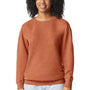 Comfort Colors Mens Garment Dyed Fleece Crewneck Sweatshirt - Yam Orange