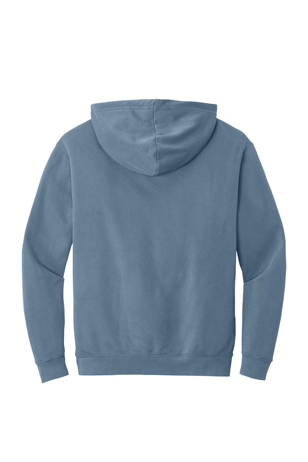 Comfort Colors 1467 Mens Garment Dyed Fleece Hooded Sweatshirt Hoodie Blue Jean Flat Back