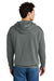 Comfort Colors 1467 Mens Garment Dyed Fleece Hooded Sweatshirt Hoodie Grey Model Back