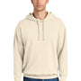 Comfort Colors Mens Garment Dyed Fleece Hooded Sweatshirt Hoodie - Ivory