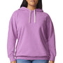 Comfort Colors Mens Garment Dyed Fleece Hooded Sweatshirt Hoodie - Neon Violet Purple