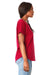 Next Level 1560 Womens Ideal Dolman Short Sleeve Crewneck T-Shirt Red Model Side