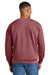 Comfort Colors 1566 Mens Crewneck Sweatshirt Crimson Red Model Back