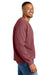 Comfort Colors 1566 Mens Crewneck Sweatshirt Crimson Red Model Side