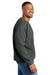 Comfort Colors 1566 Mens Crewneck Sweatshirt Pepper Grey Model Side