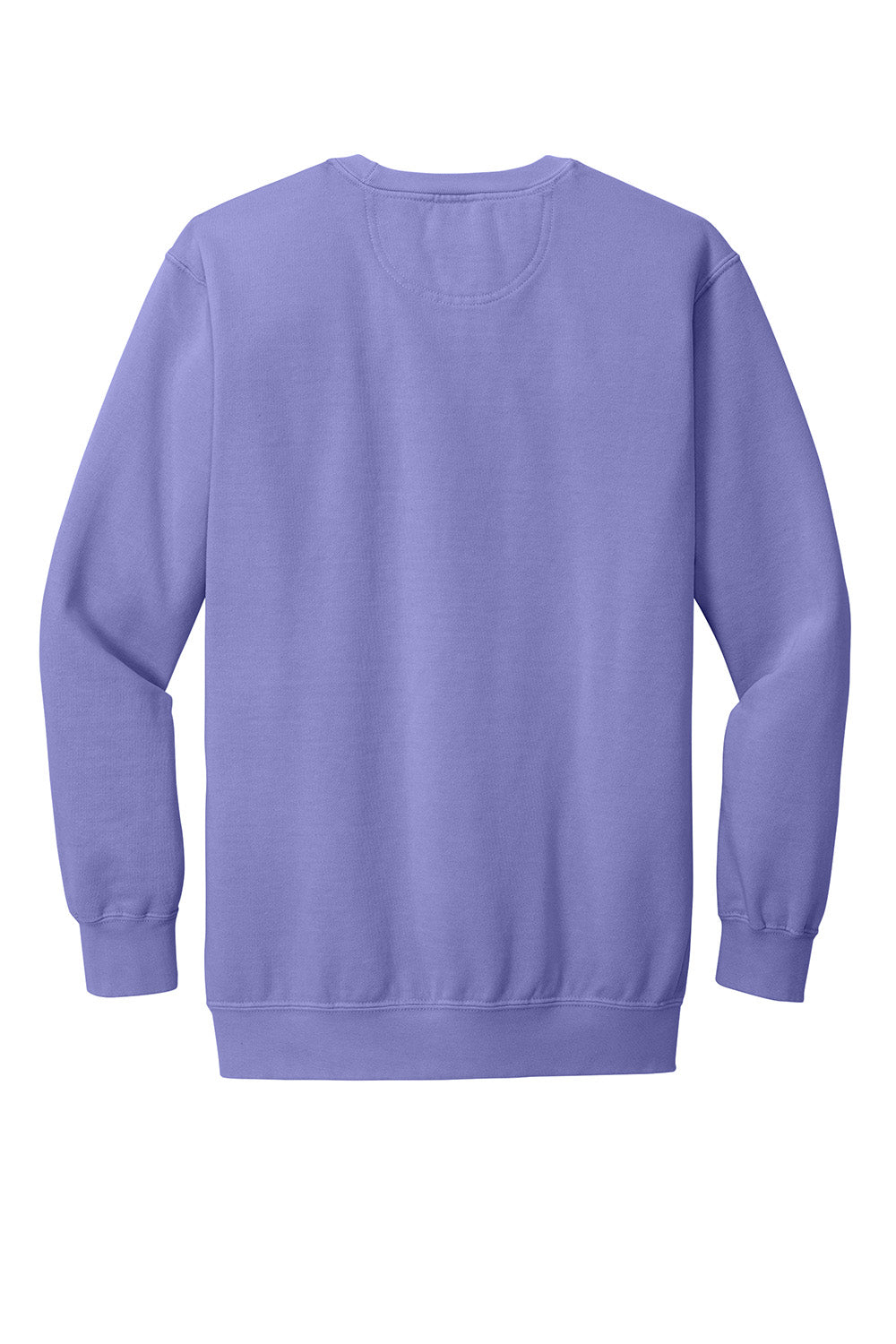 Comfort Colors 1566 Mens Crewneck Sweatshirt Violet Purple Flat Back