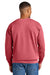 Comfort Colors 1566 Mens Crewneck Sweatshirt Watermelon Pink Model Back