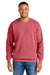 Comfort Colors 1566 Mens Crewneck Sweatshirt Watermelon Pink Model Front