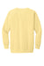 Comfort Colors 1566 Mens Crewneck Sweatshirt Butter Yellow Flat Back