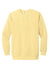 Comfort Colors 1566 Mens Crewneck Sweatshirt Butter Yellow Flat Front