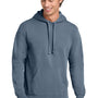 Comfort Colors Mens Hooded Sweatshirt Hoodie w/ Pouch Pocket - Blue Jean