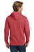 Comfort Colors 1567 Mens Hooded Sweatshirt Hoodie w/ Pouch Pocket Crimson Red Model Back