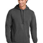 Comfort Colors Mens Hooded Sweatshirt Hoodie w/ Pouch Pocket - Pepper Grey