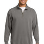 Comfort Colors Mens 1/4 Zip Sweatshirt - Grey