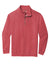 Comfort Colors 1580 Mens 1/4 Zip Sweatshirt Crimson Red Flat Front