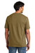 Volunteer Knitwear VL100 Mens USA Made All American Short Sleeve Crewneck T-Shirt Coyote Brown Model Back