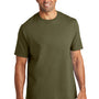 Volunteer Knitwear Mens USA Made All American Short Sleeve Crewneck T-Shirt - Olive Drab Green