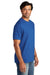 Volunteer Knitwear VL100 Mens USA Made All American Short Sleeve Crewneck T-Shirt True Royal Blue Model Side