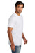 Volunteer Knitwear VL100 Mens USA Made All American Short Sleeve Crewneck T-Shirt White Model Side