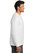 Volunteer Knitwear VL100LS Mens USA Made All American Long Sleeve Crewneck T-Shirt White Model Side