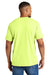 Comfort Colors 1717/C1717 Mens Short Sleeve Crewneck T-Shirt Neon Lemon Yellow Model Back