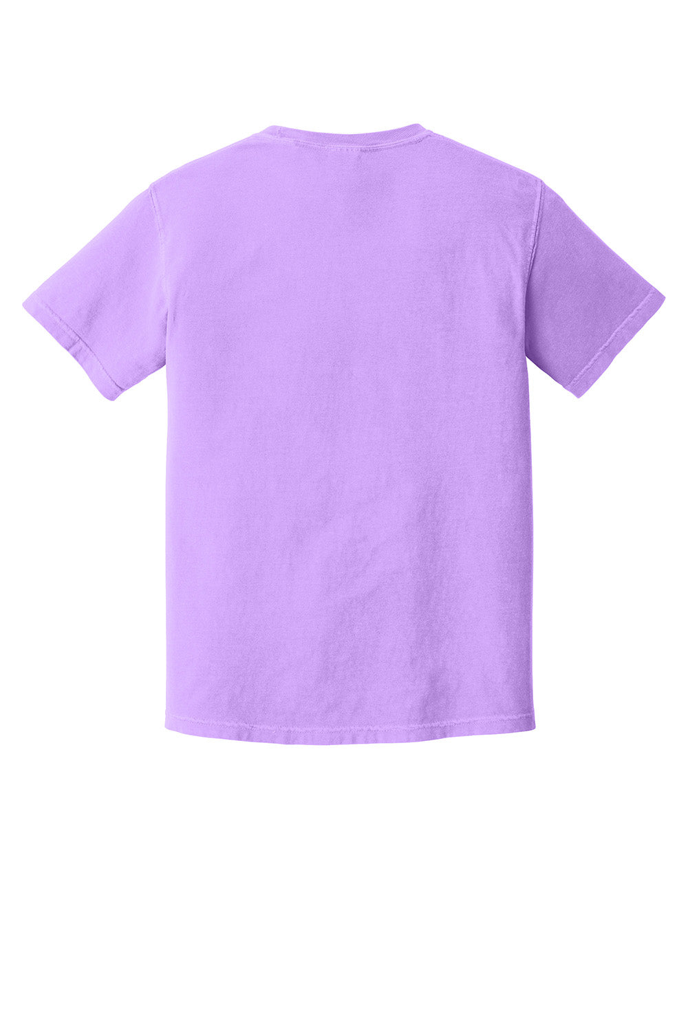 Comfort Colors 1717/C1717 Mens Short Sleeve Crewneck T-Shirt Neon Violet Purple Flat Back