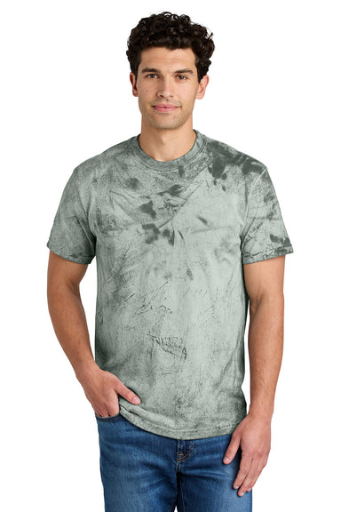 Comfort Colors 1745 Mens Color Blast Short Sleeve Crewneck T-Shirt Fern Green Model Front