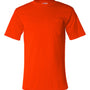 Bayside Mens USA Made Short Sleeve Crewneck T-Shirt w/ Pocket - Safety Orange - NEW