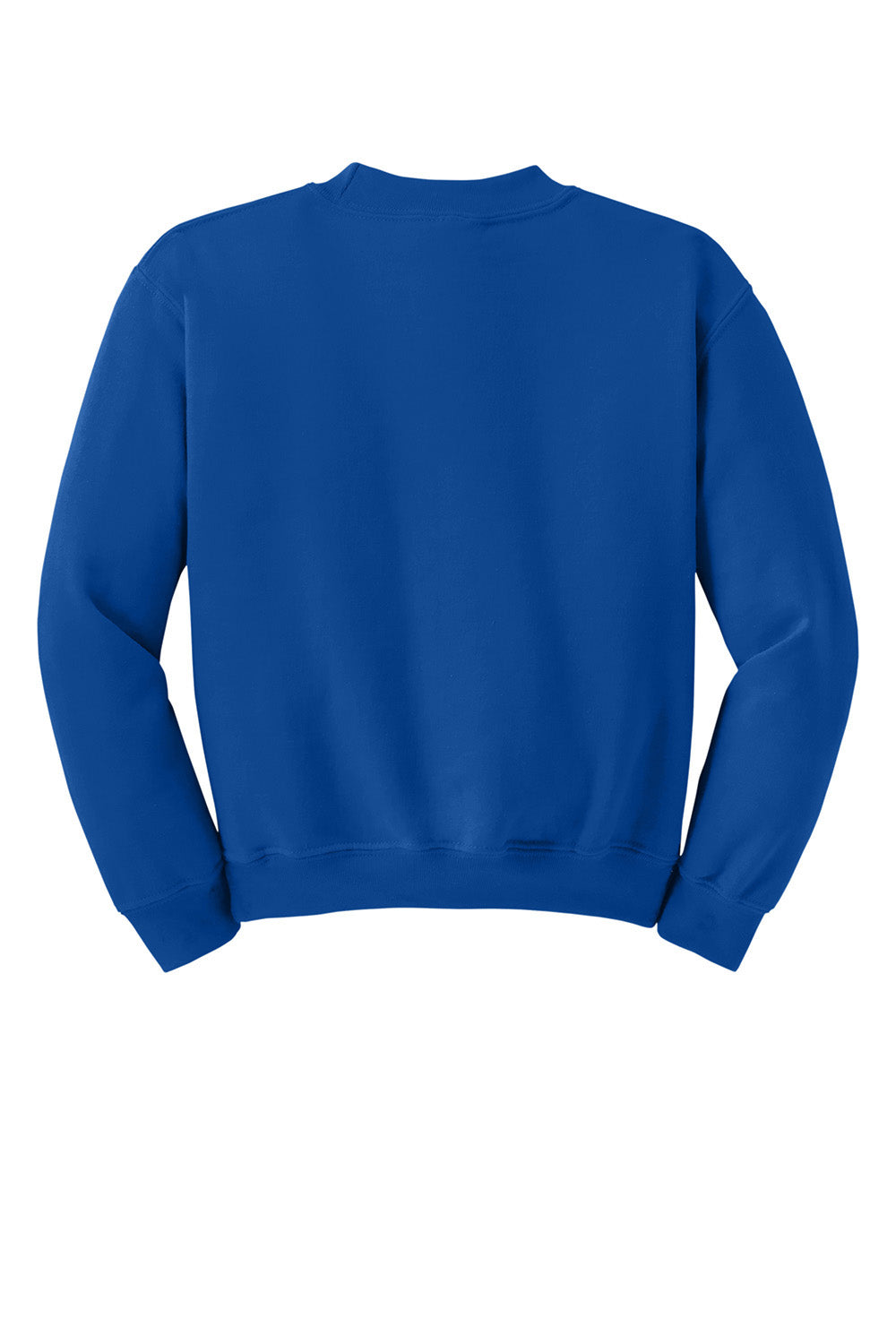 Gildan 18000B/G180B Youth Pill Resistant Fleece Crewneck Sweatshirt Royal Blue Flat Back