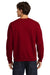 Gildan 18000/G180 Mens Pill Resistant Fleece Crewneck Sweatshirt Antique Cherry Red Model Back