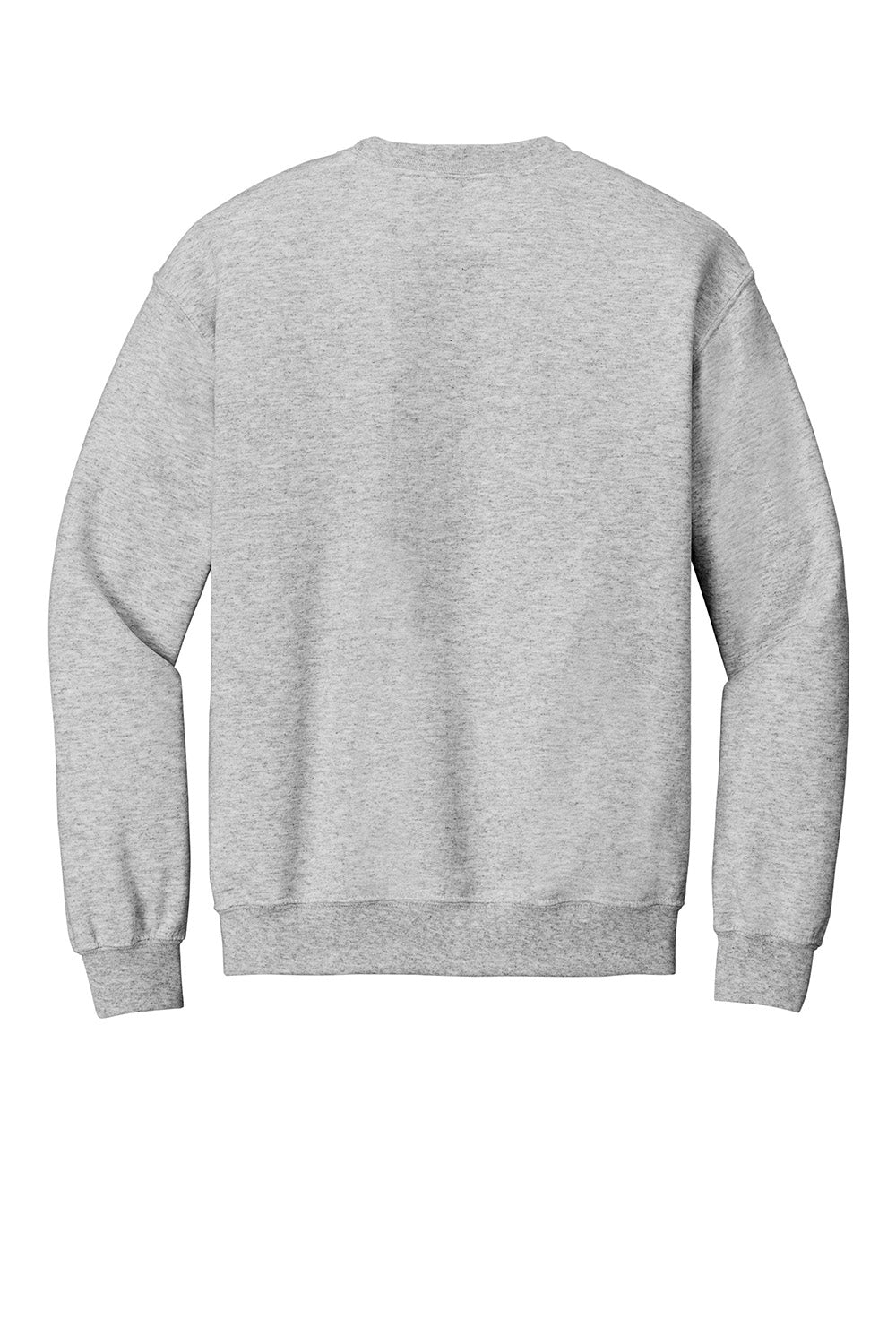 Gildan 18000/G180 Mens Pill Resistant Fleece Crewneck Sweatshirt Ash Grey Flat Back