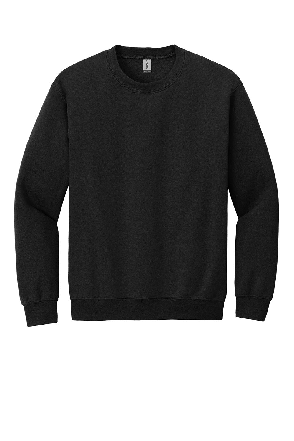 Gildan 18000/G180 Mens Pill Resistant Fleece Crewneck Sweatshirt Black Flat Front