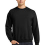 Gildan Mens Pill Resistant Fleece Crewneck Sweatshirt - Black