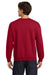 Gildan 18000/G180 Mens Pill Resistant Fleece Crewneck Sweatshirt Cardinal Red Model Back