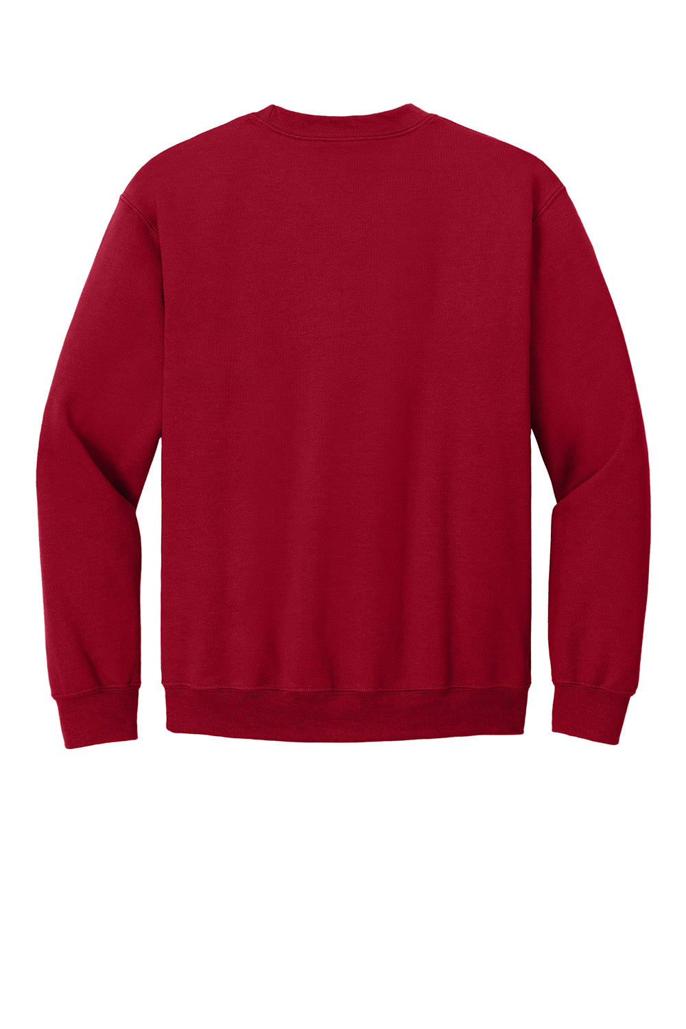 Gildan 18000/G180 Mens Pill Resistant Fleece Crewneck Sweatshirt Cardinal Red Flat Back