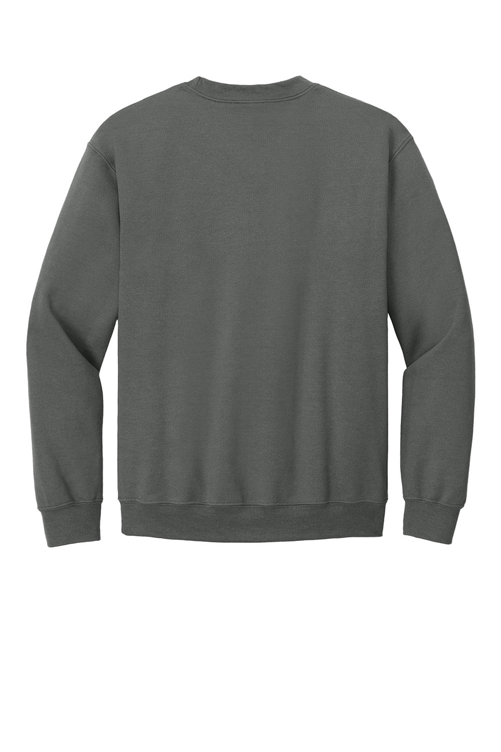 Gildan 18000/G180 Mens Pill Resistant Fleece Crewneck Sweatshirt Charcoal Grey Flat Back