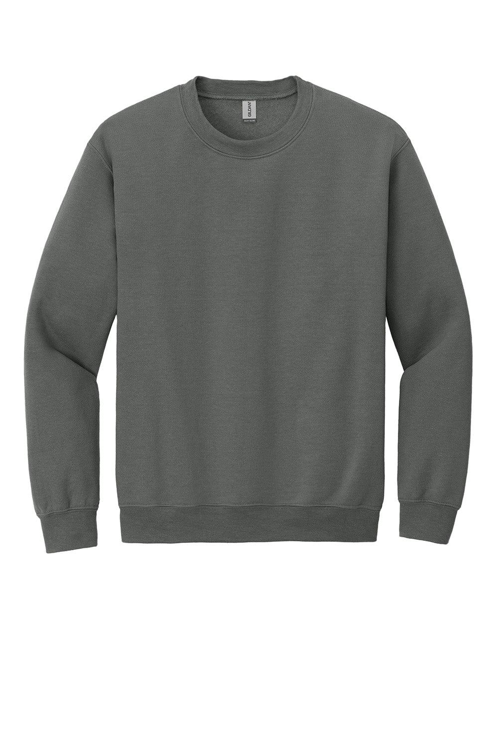 Gildan 18000/G180 Mens Pill Resistant Fleece Crewneck Sweatshirt Charcoal Grey Flat Front