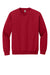 Gildan 18000/G180 Mens Pill Resistant Fleece Crewneck Sweatshirt Cherry Red Flat Front