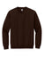 Gildan 18000/G180 Mens Pill Resistant Fleece Crewneck Sweatshirt Dark Chocolate Brown Flat Front