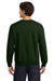 Gildan 18000/G180 Mens Pill Resistant Fleece Crewneck Sweatshirt Forest Green Model Back