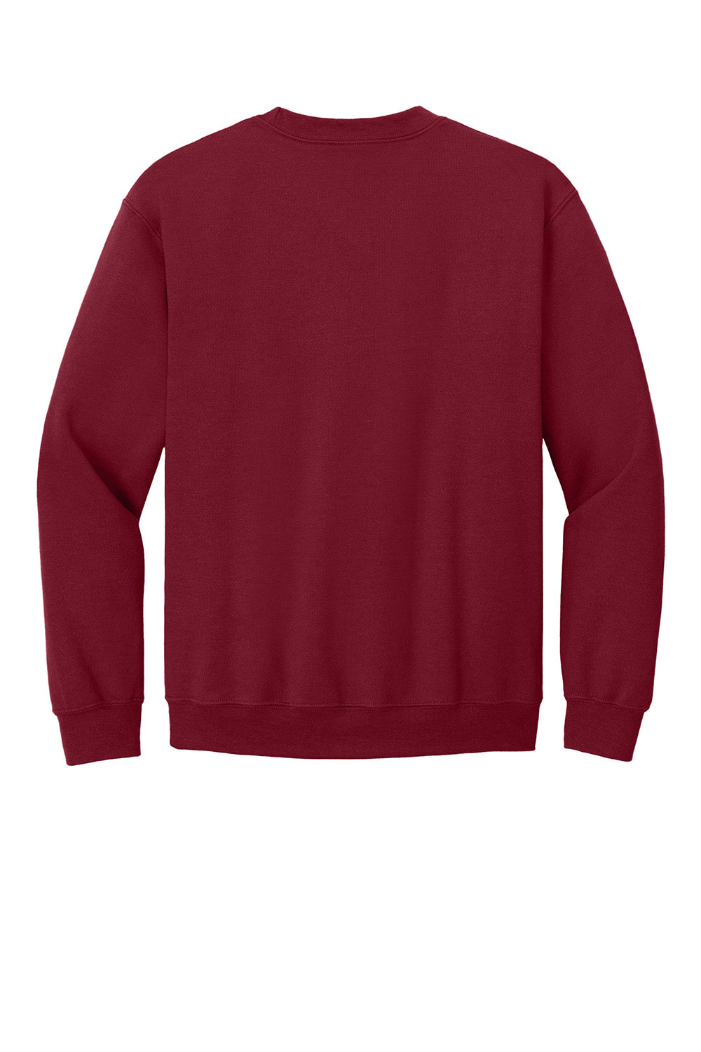 Gildan 18000/G180 Mens Pill Resistant Fleece Crewneck Sweatshirt Garnet Red Flat Back