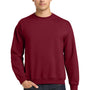 Gildan Mens Pill Resistant Fleece Crewneck Sweatshirt - Garnet Red