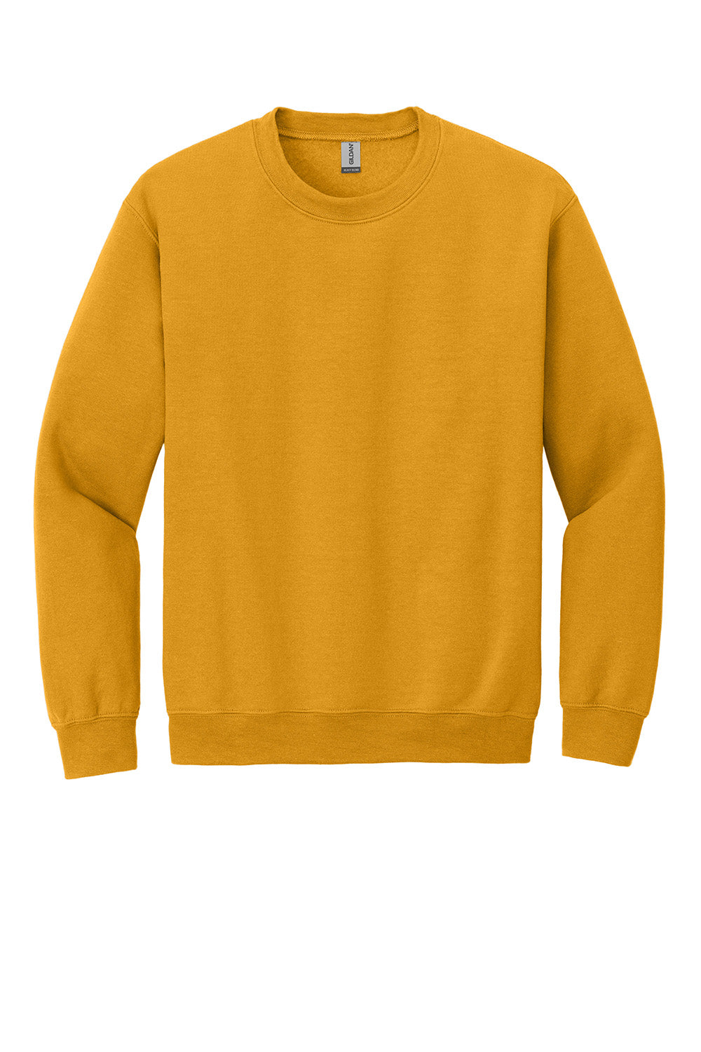 Gildan 18000/G180 Mens Pill Resistant Fleece Crewneck Sweatshirt Gold Flat Front