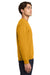 Gildan 18000/G180 Mens Pill Resistant Fleece Crewneck Sweatshirt Gold Model Side