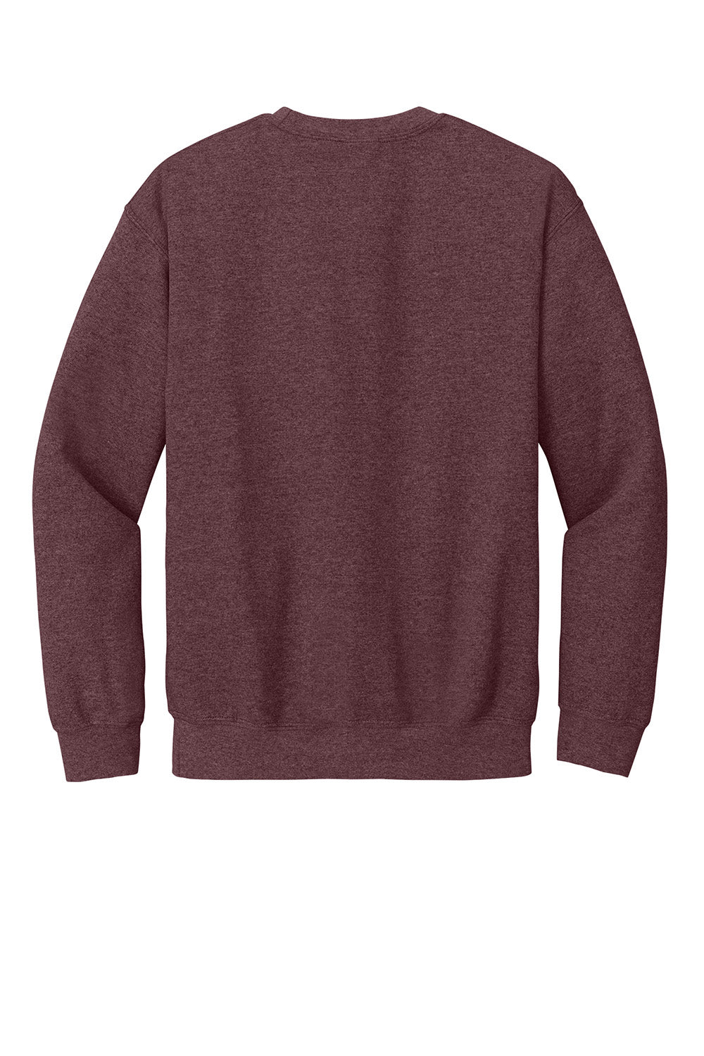 Gildan 18000/G180 Mens Pill Resistant Fleece Crewneck Sweatshirt Heather Dark Maroon Flat Back