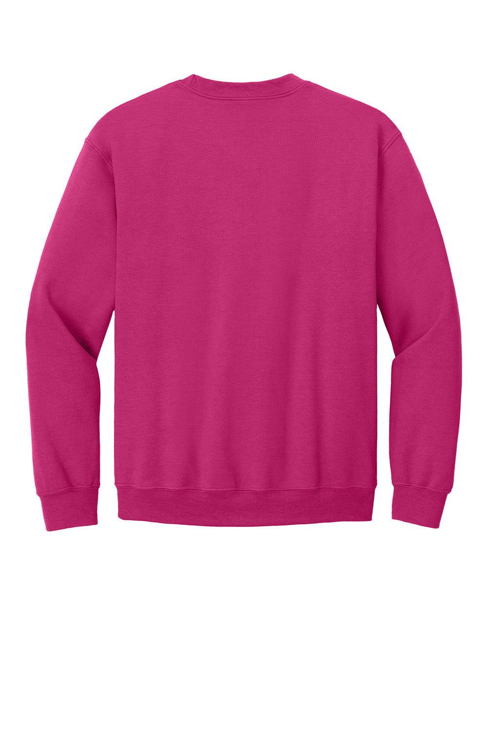 Gildan 18000/G180 Mens Pill Resistant Fleece Crewneck Sweatshirt Heliconia Pink Flat Back