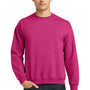 Gildan Mens Pill Resistant Fleece Crewneck Sweatshirt - Heliconia Pink